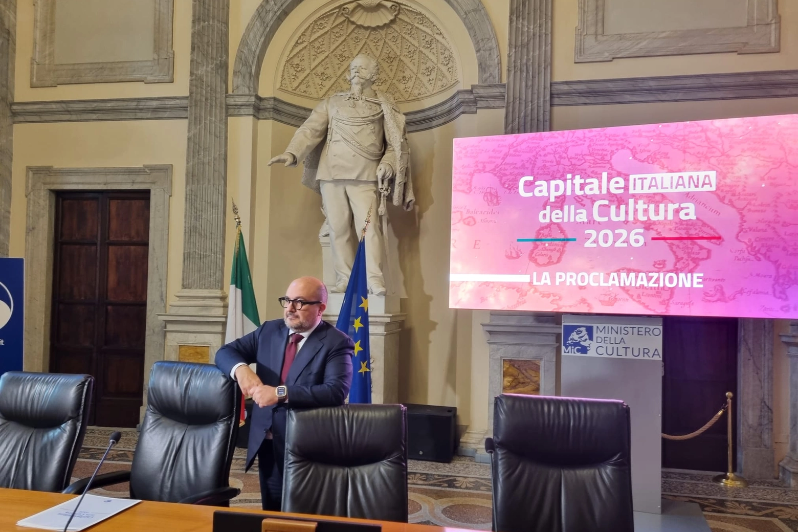 Il ministro Sangiuliano ha proclamato L'Aquila capitale della Cultura 2026