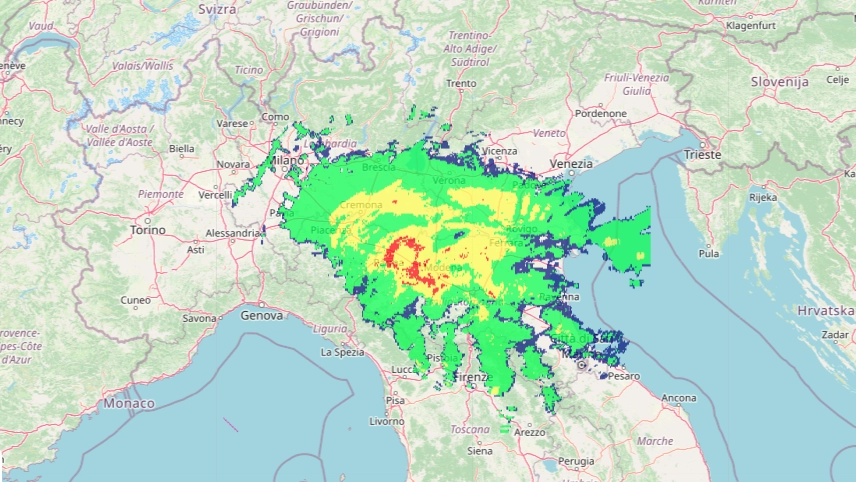 Radar meteo, Arpa Emilia Romagna