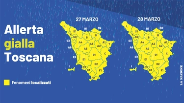 Pioggia, temporali e vento: in Toscana prosegue l’allerta per forte maltempo. Ecco dove