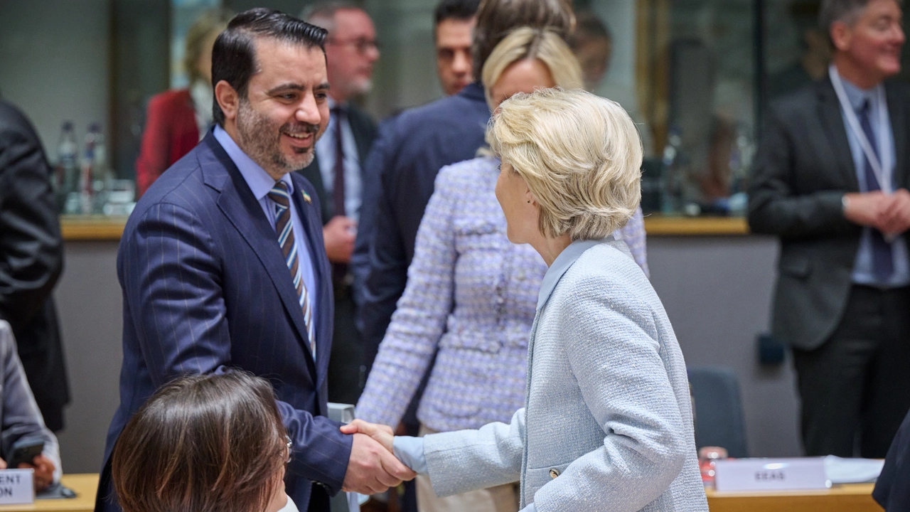 Participation d'Ursula von der Leyen, présidente de la Commission européenne, à la réunion à la 9ème conférence de Bruxelles sur la Syrie