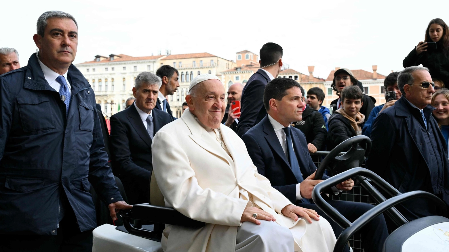 L'arrivo di Papa Francesco a Venezia
