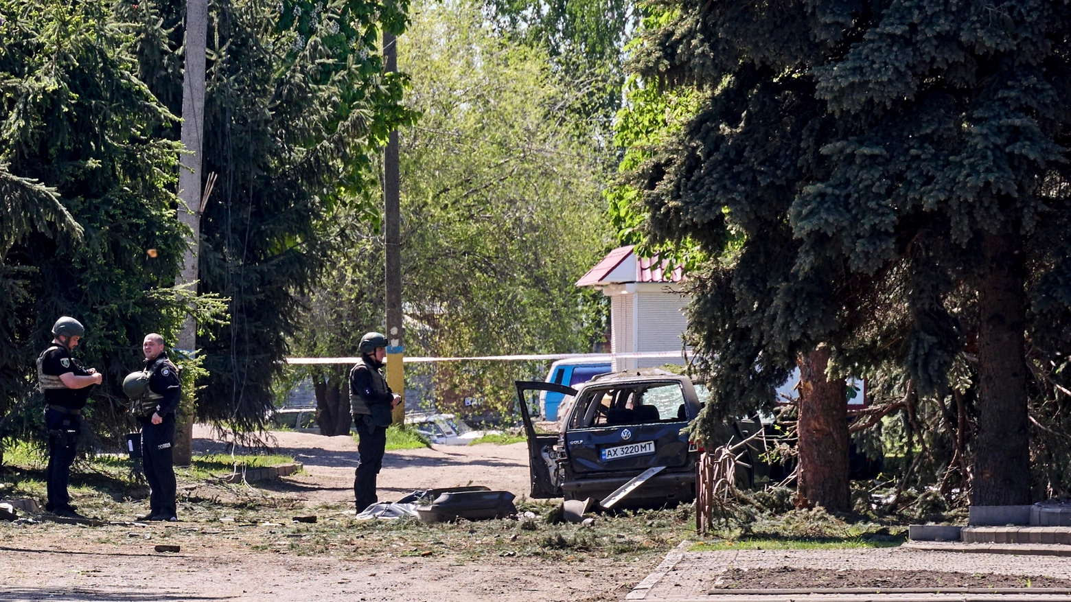 Un attacco nella regione di Kharkiv l'1 maggio (Ansa)