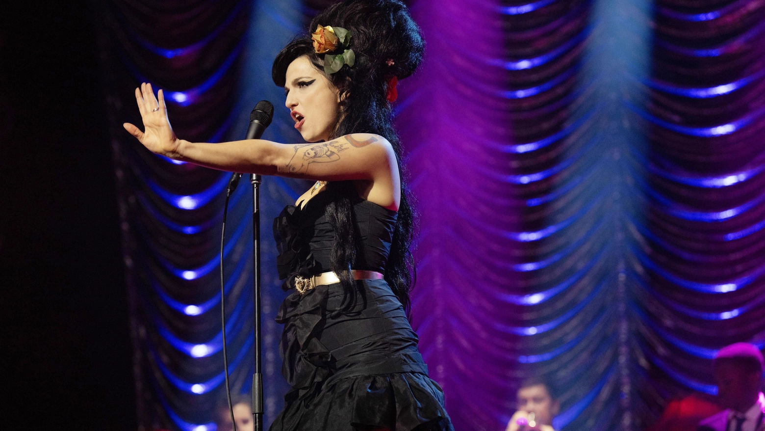 Marisa Abela nei panni di Amy Winehouse (Fotogramma)