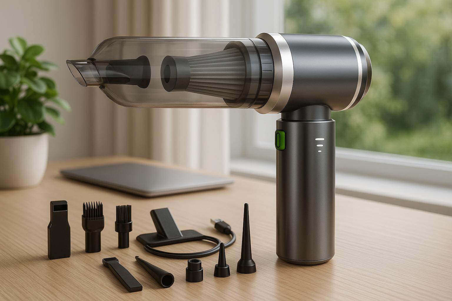 Mini aspirapolvere portatile con motore brushless: potente, leggero e scontato Mini aspirapolvere portatile con motore brushless: potente, leggero e scontato