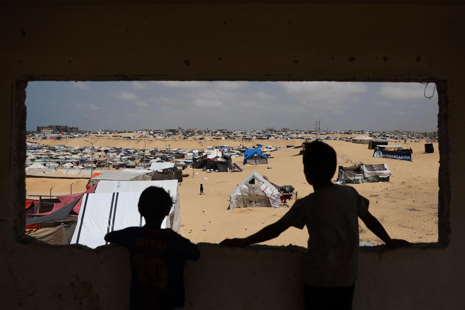 Campo profughi a Rafah, a sud della Striscia di Gaza