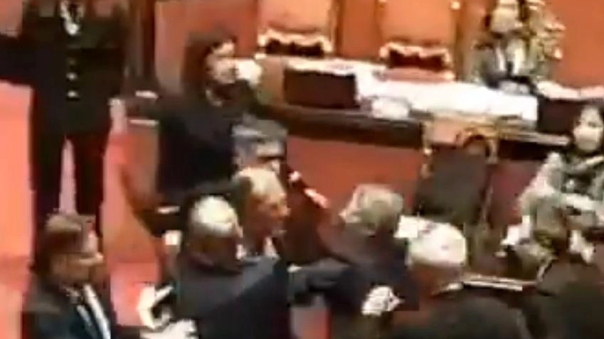 Seduta sospesa in Senato ieri mattina a causa di un parapiglia tra senatori, avvenuto subito dopo l’intervento di Ettore Licheri...