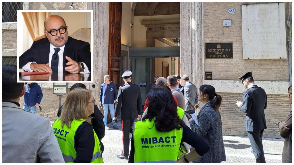 Allarme bomba al ministero della Cultura: evacuato il Collegio Romano