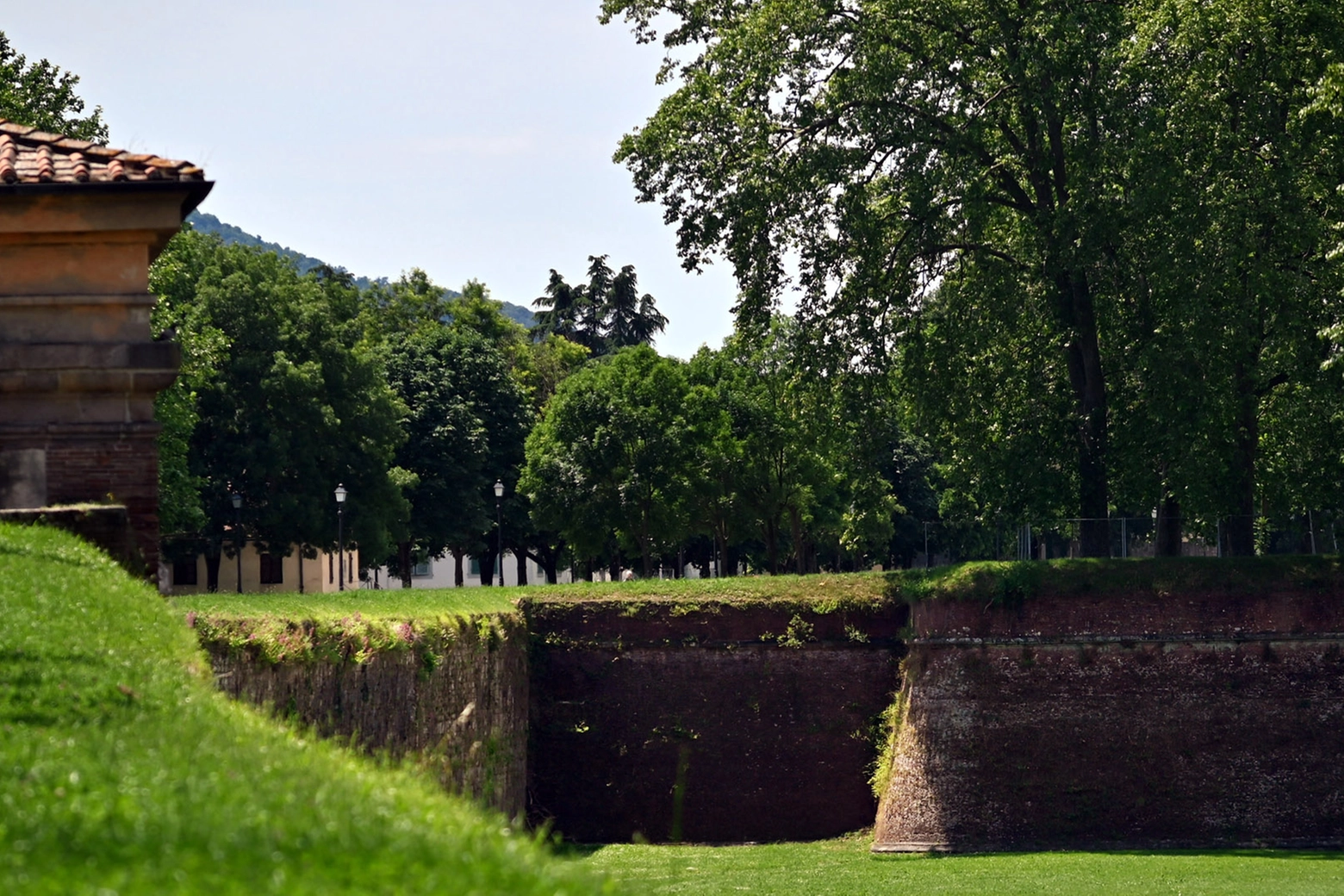 Le mura alberate di Lucca, luogo di passeggio intorno alla città