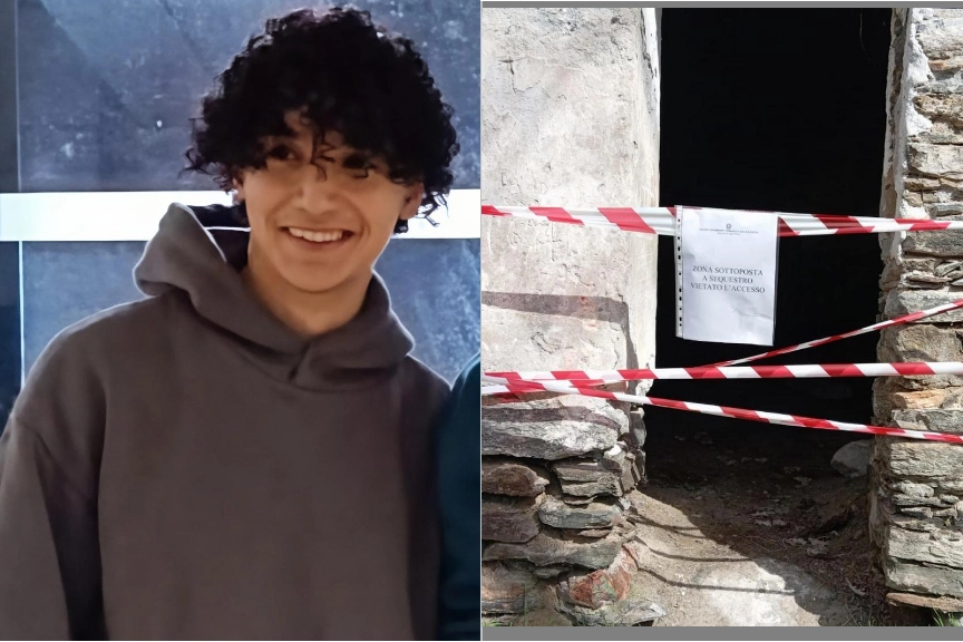 Sohaib Teima, il 21 enne di Fermo accusato dell'omicidio della fidanzata. A destra il luogo del ritrovamento del cadavere