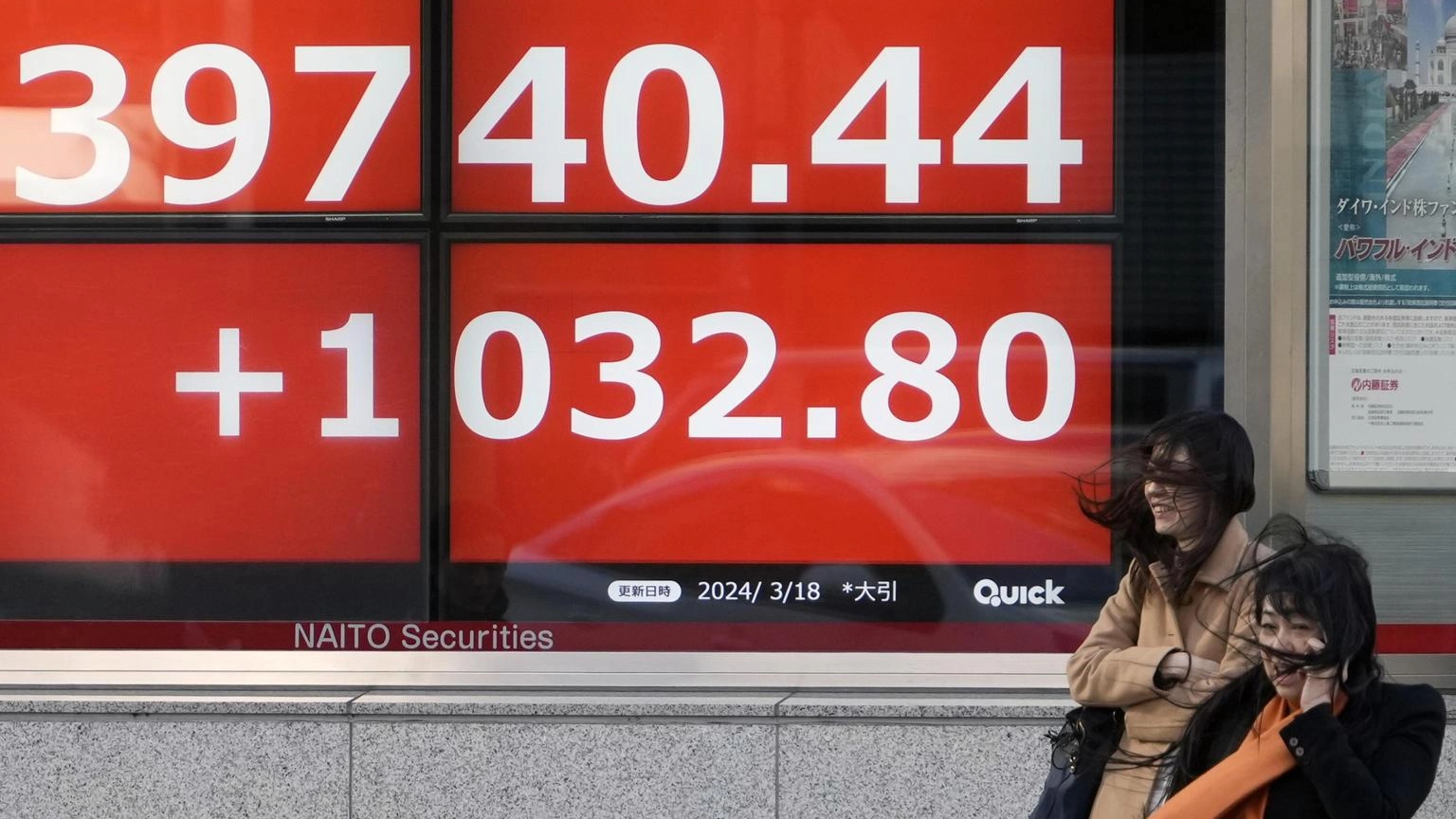 Borsa di Tokyo, apertura in calo (-0,31%)