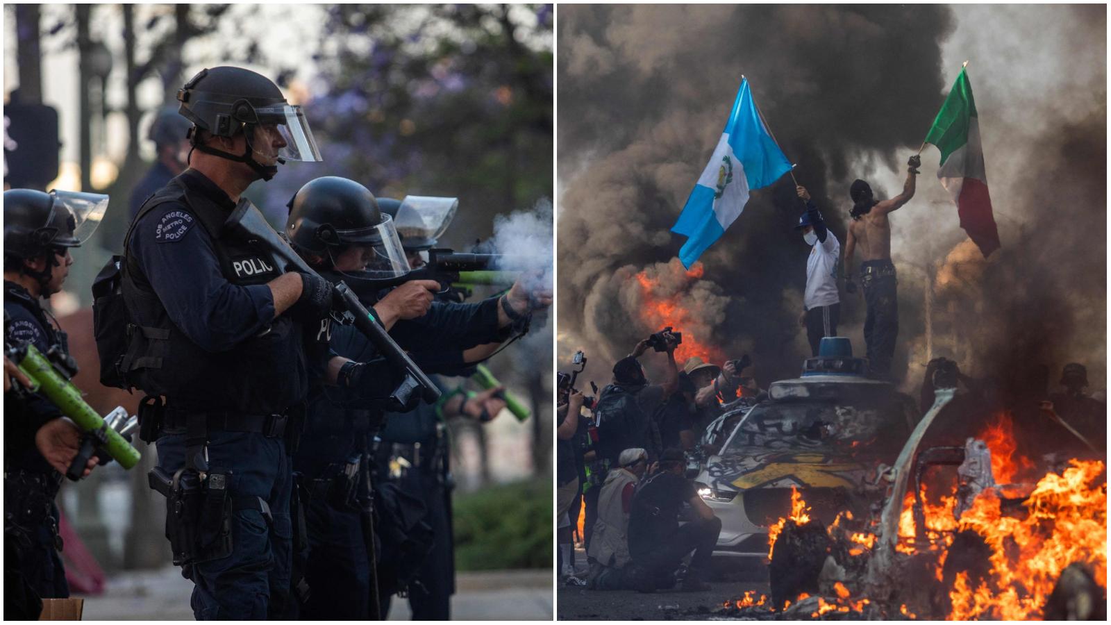 Guerriglia urbana a Los Angeles, la Guardia Nazionale spara manifestanti. Governatore: “Trump, vuole il caos, ...