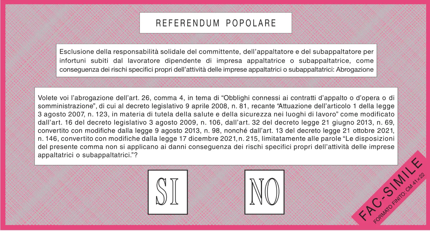 Referendum 2025: come votare. La guida