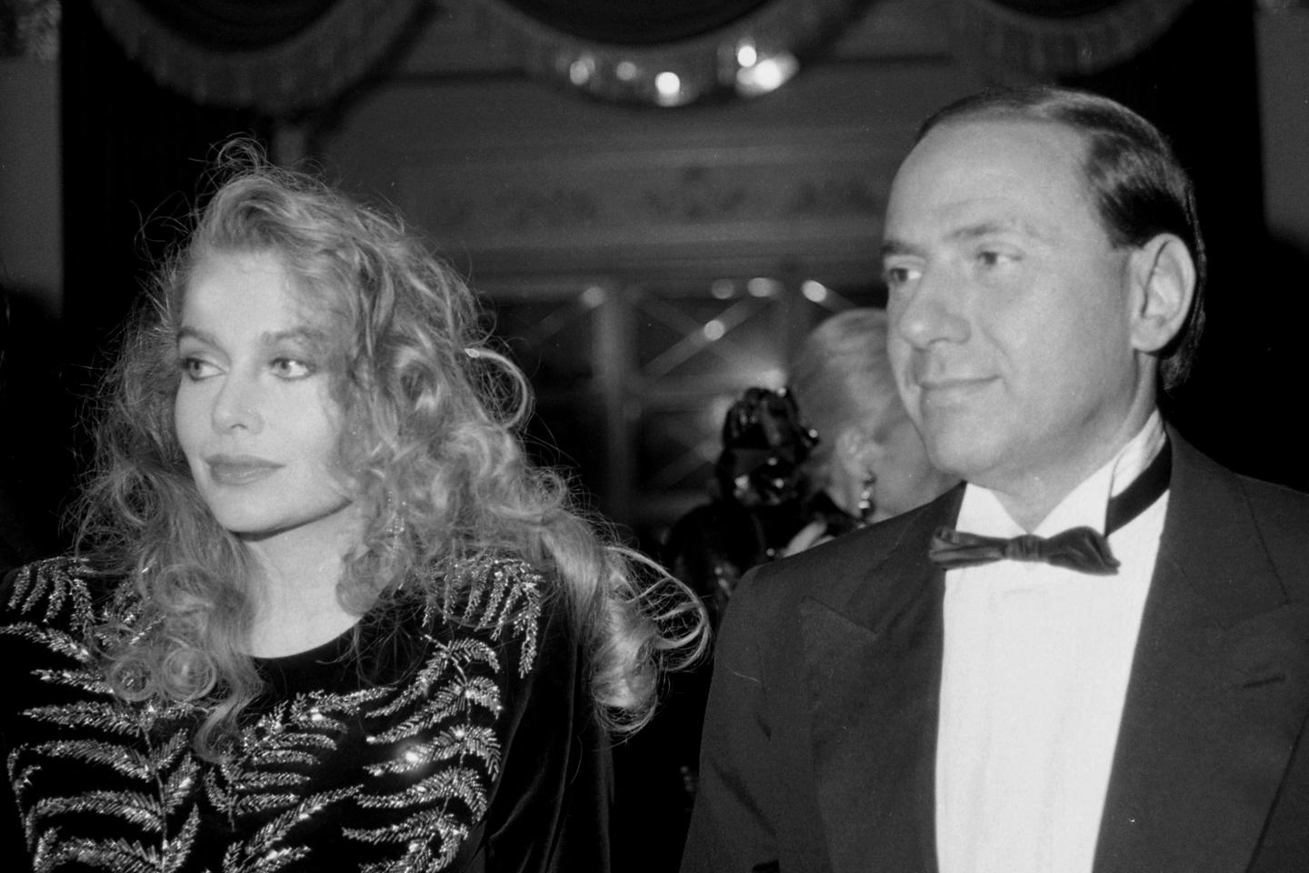 Veronica Lario e Silvio Berlusconi all'inizio della loro storia d'amore