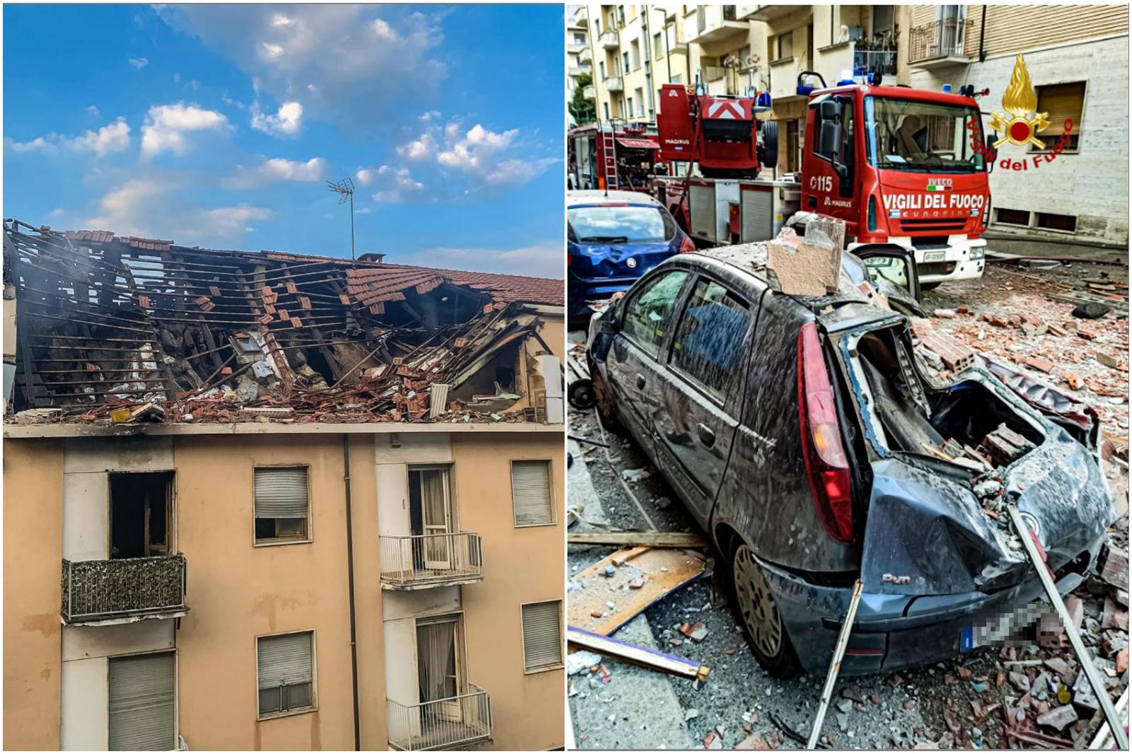 violenta esplosione in un appartamento a torino 5 feriti uno 232 grave