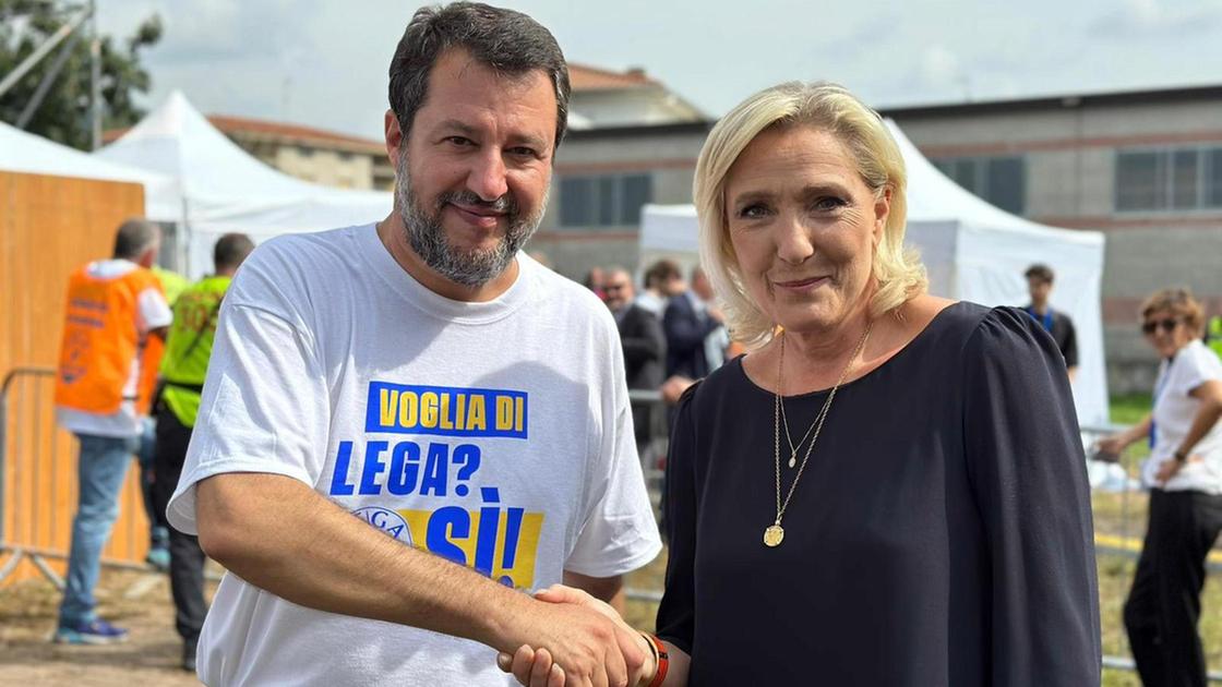 Lega, piena sintonia tra Salvini e Le Pen