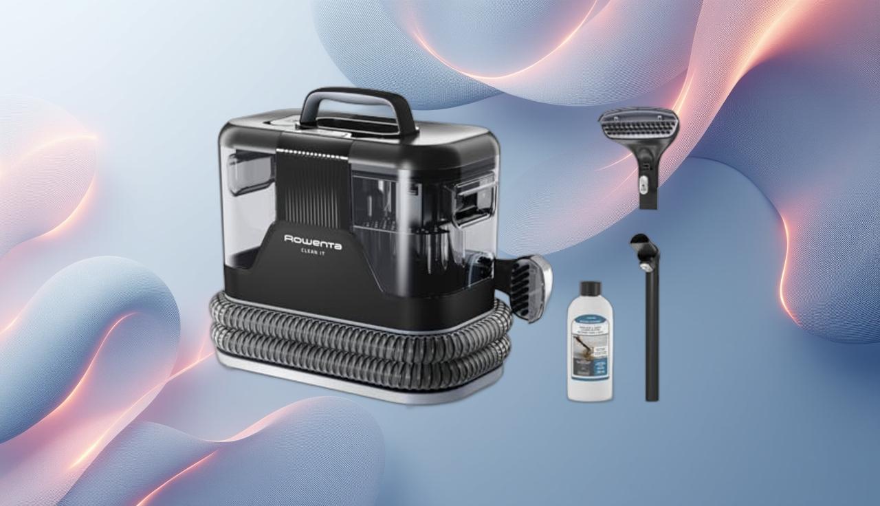 elimina macchie da tappeti divani e auto con rowenta clean it sconto del 31 per poche ore su amazon da Quotidiano.net elimina macchie da tappeti divani e auto con rowenta clean it sconto del 31 per poche ore su amazon
