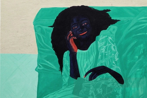 Kwesi Botchway, Green Sofa (2020)