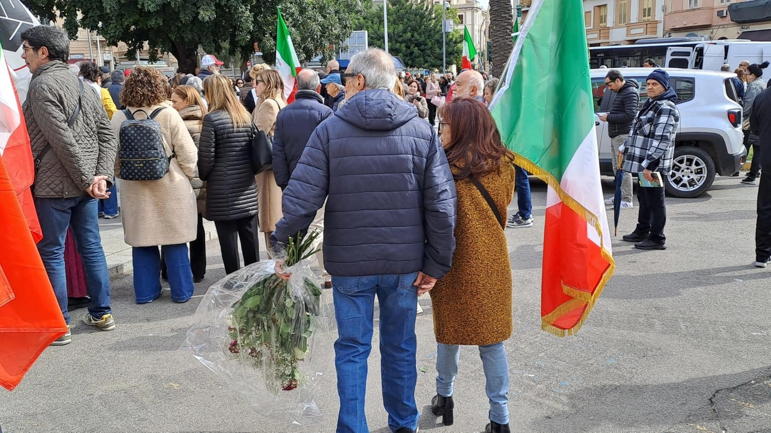 Manifestazione per il 25 aprile a Cagliari (Ansa)