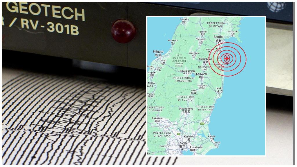 A 6.0 magnitude earthquake in Japan near Fukushima