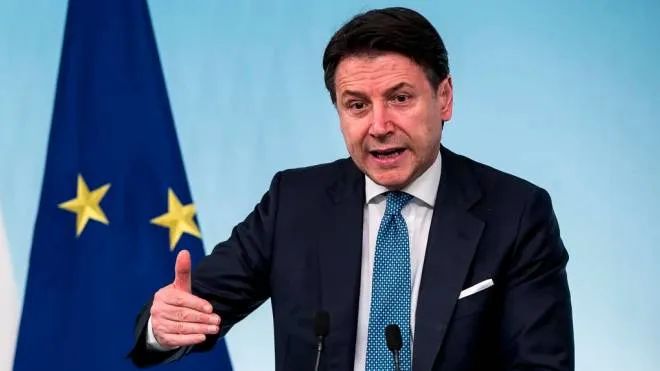 Italian Prime Minister Giuseppe Conte during a press conference about Italy's coronavirus emergency situation at Chigi palace, Rome, 04 March 2020. The government has decided to close schools and universities until mid-March to reduce the risk of contagion of the coronavirus.  ANSA/ANGELO CARCONI