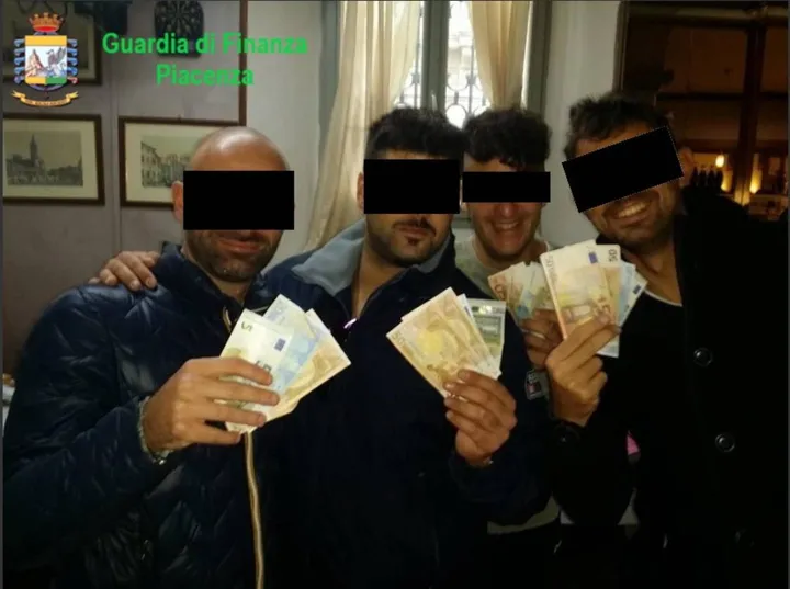 epa08560417 An undated handout picture made available by the Italian Guardia di Finanza (GdF) law enforcement agency shows evidence taken during the 'Odysseus' operation conducted by the GdF branch of Piacenza, leading to the arrest of several Carabinieri officers and to the impounding of a barrack in Piacenza, northern Italy (issued 22 July 2020). At least six Carabinieri officers have been arrested on 22 July 2020 and a barrack belonging to the paramilitary police has been impounded in the northern city of Piacenza. Some of the Carabinieri have been detained in prison and some others placed under house arrest. They have been charged with drug pushing, extortion and torture, among other offences, according to media reports. The probe is led by the Piacenza prosecutors' office.  EPA/GUARDIA DI FINANZA HANDOUT -- BEST QUALITY AVAILABLE -- HANDOUT EDITORIAL USE ONLY/NO SALES