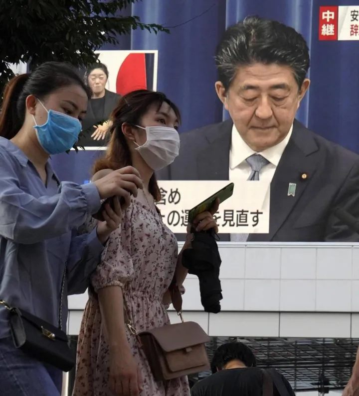Shinzo Abe, 65 anni, primo ministro dimissionario del Giappone Ha governato per quasi otto anni