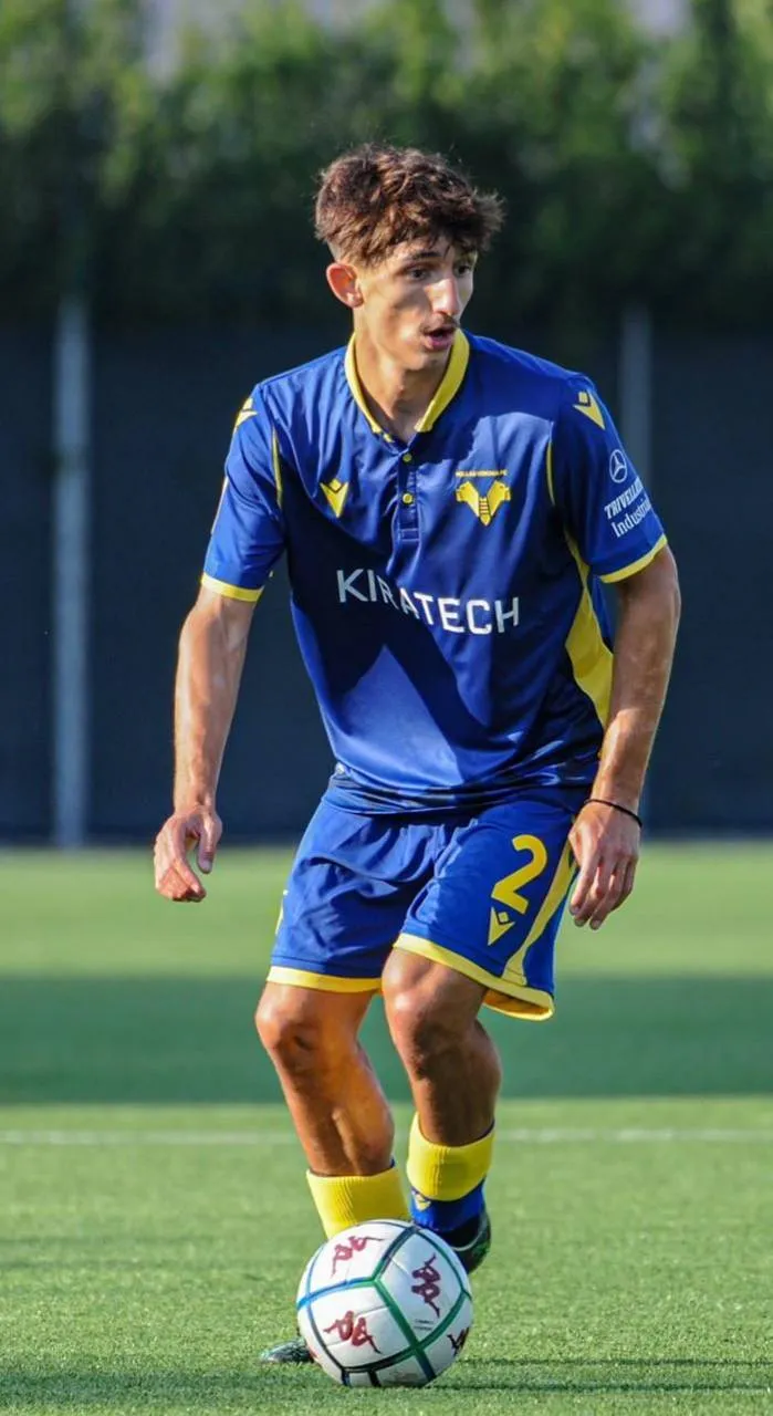 Il calciatore Andrea Gresele, 18 anni