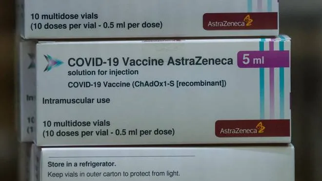 AstraZeneca doses of vaccine anti-Covid-19 are delivered at the Roma 1 local health authority headquarter, Rome, Italy, 02 April 2021. ANSA/GIUSEPPE LAMI