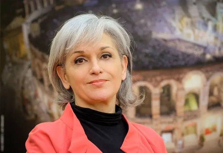 Il soprano Cecilia Gasdia, 60 anni, sovrintendente dell’Arena di Verona