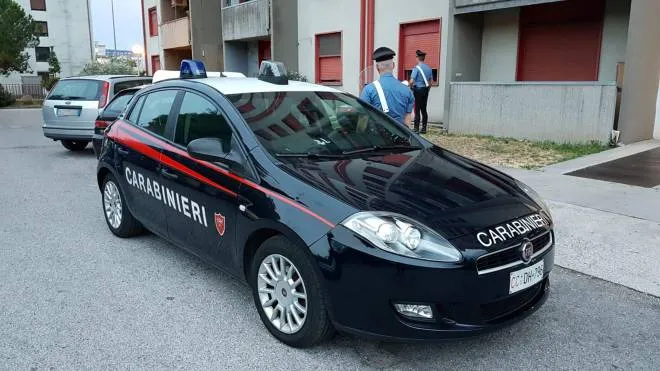 Carabinieri davanti al condominio di Via Tunisi, a Verona, dove in un appartamento è stato scoperto il cadavere di una donna, morta in casa da 18 mesi, 21 luglio 2018.
ANSA/MARIO POLI