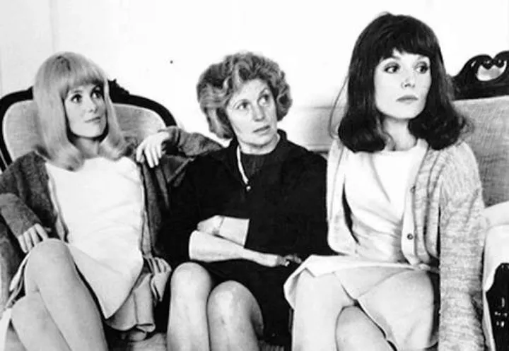 Catherine Deneuve con la madre Renée e la sorella Françoise Dorléac nel ’67