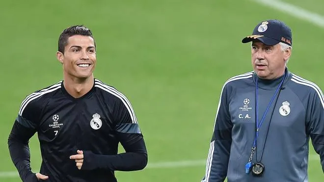 Ronaldo e Ancelotti (ANSA)