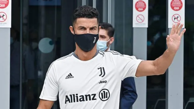 Juventus'player Cristiano Ronaldo arrives at J Medical Center of Juventus, Turin, 26 July 2021. ANSA/ALESSANDRO DI MARCO