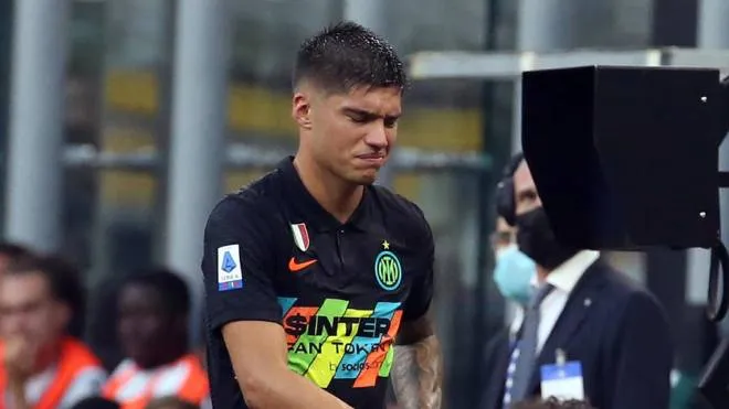Inter Milan�?s Joaquin Correa leaves the pitch during the Italian serie A soccer match between FC Inter  and Bologna at Giuseppe Meazza stadium in Milan, 18 September 2021.
ANSA / MATTEO BAZZI