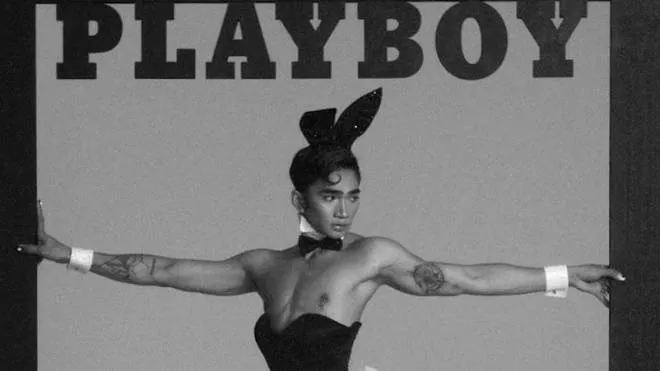 La copertina di Playboy con Bretman Rock, influencer di 23 anni, famoso per le lezioni di trucco su YouTube