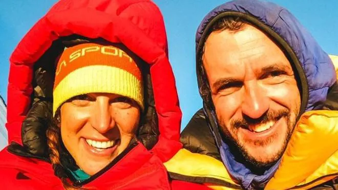 Tamara Lunger, 35 anni, assieme a Juan Pablo Mohr, cileno, morto a quasi 34 anni sul K2 lo scorso febbraio