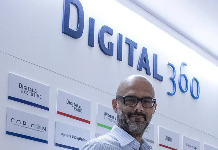 PREVISTI PERCORSI FORMATIVI Andrea Rangone, presidente di Digital360. Nella foto in alto, il Ceo Gabriele Faggioli