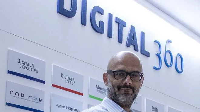 PREVISTI PERCORSI FORMATIVI Andrea Rangone, presidente di Digital360. Nella foto in alto, il Ceo Gabriele Faggioli