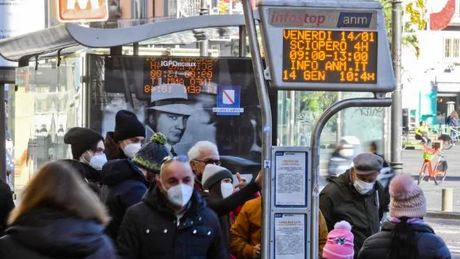 Sciopero dei trasporti pubblici nazionale 14 gennaio, Napoli 