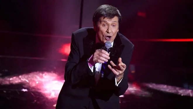 Italian singer Gianni Morandi performs on stage at the Ariston theatre during the 72nd Sanremo Italian Song Festival, in Sanremo, Italy, 03 February 2022. The music festival runs from 01 to 05 February 2022.   ANSA/ETTORE FERRARI