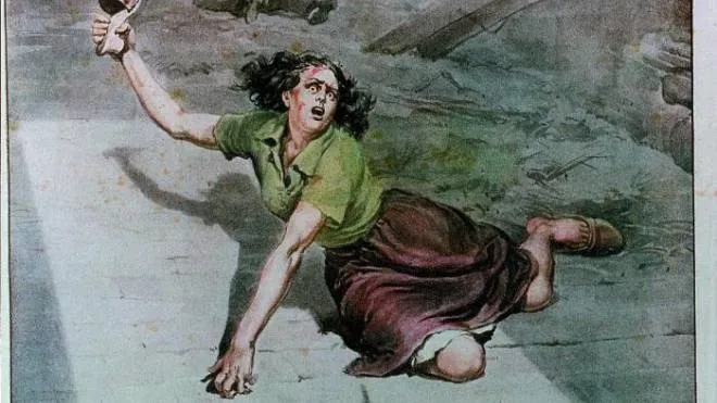 La strage di Sant’Anna di Stazzema in un’immagine di copertina del dicembre ’45