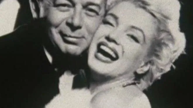 Billy Wilder ( 1906 - 2002) con la sua “musa“ Marilyn Monroe (. 1926 - 1962)
