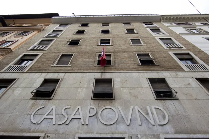 La sede di Casapound a Roma