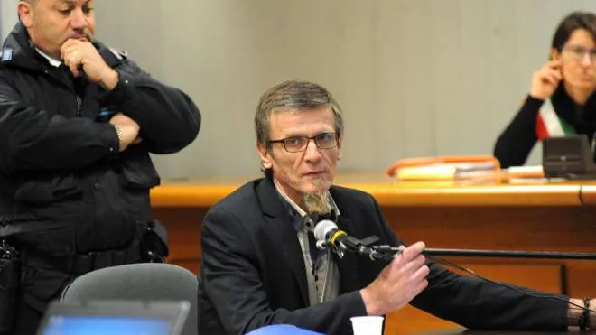 Stefano Binda, oggi 53 anni, durante un’udienza del processo Macchi