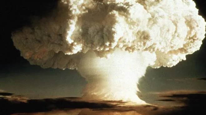 La bomba atomica fatta esplodere dagli Stati Uniti a Hiroshima nel 1945