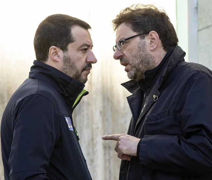 Matteo Salvini (49) anni e Giancarlo Giorgetti (55 anni)