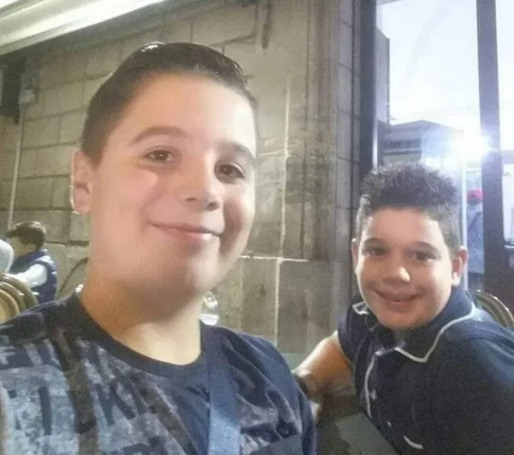 Simone, a destra, e Alessio D’Antonio, entrambi 11enni, sono morti nel 2019