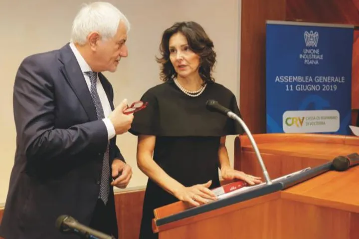 La presidente dell’Unione, Patrizia Alma Pacini con il direttore Carlo Frighetto