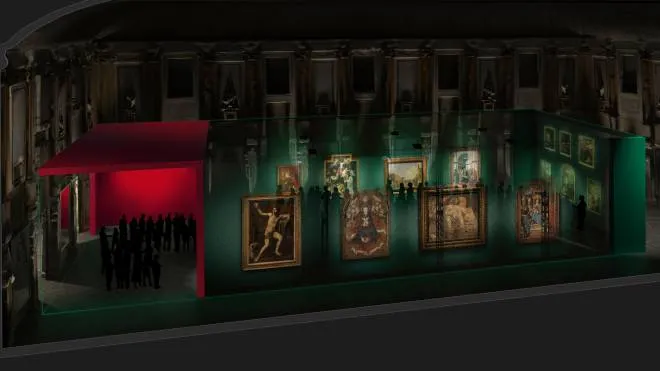 Nella Sala delle Cariatidi di Palazzo Reale, l’installazione audiovisiva ’La Scatola Magica. Undici parole per undici autori’