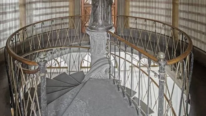 La scala elicoidale nell’ex monastero della Santissima Concezione